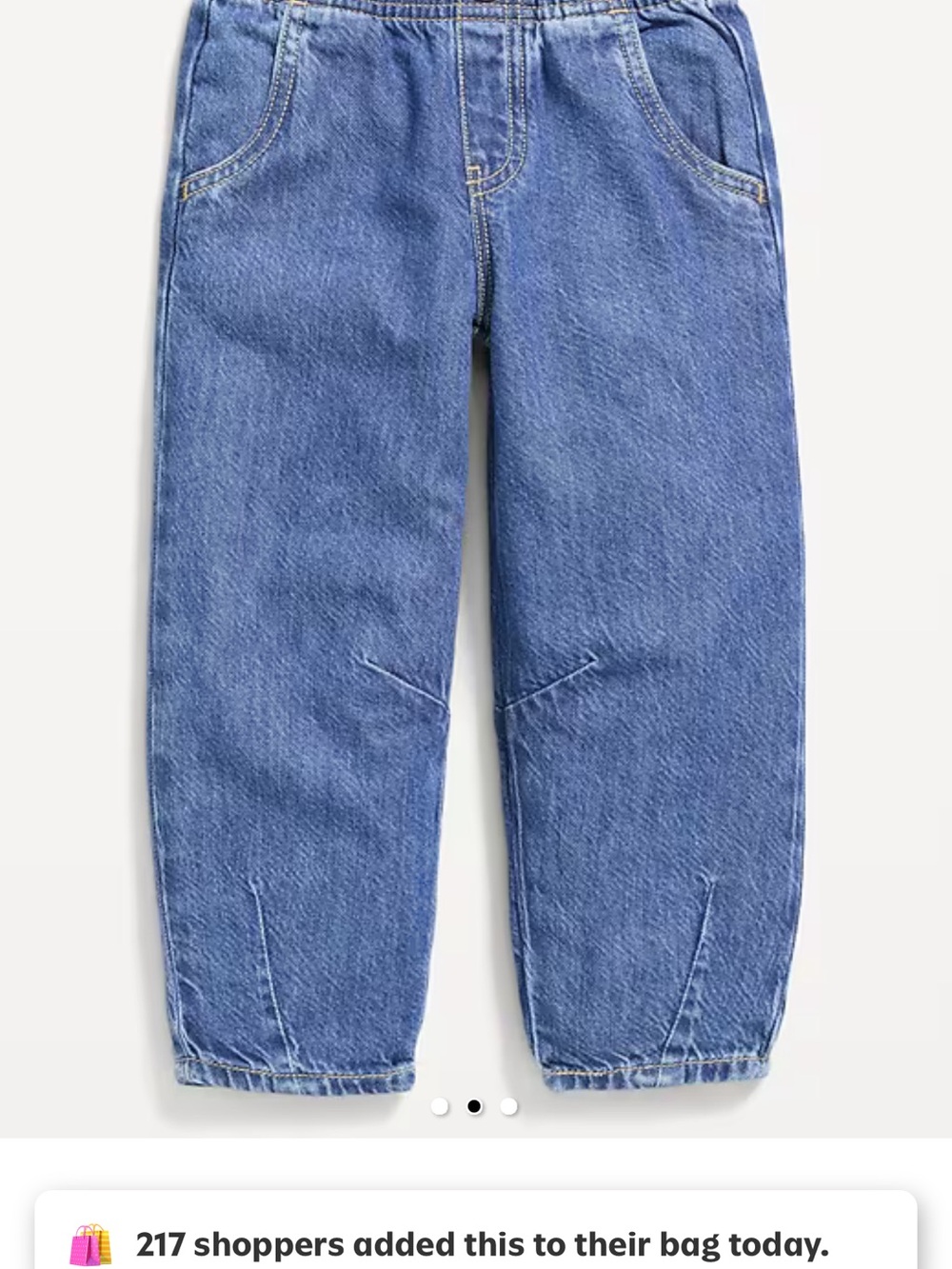 Old Navy Kids Blue Denim Jogger Jeans. Like a new .